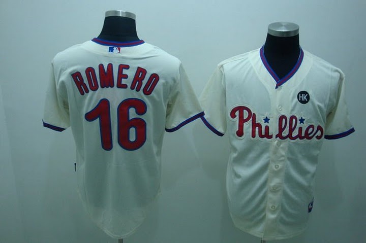 MLB Jersey Philadelphia Phillies #16 ROMERO Cream