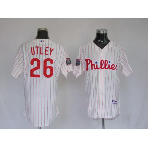 Jerseys Philadephia Phillis 26 Chase Utley Pinstripe