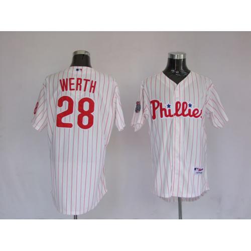 Jerseys Philadephia Phillis 28 Werth Pinstripe