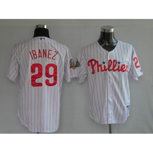 Jersey Philadelphia Phillies 29 IBANEZ White