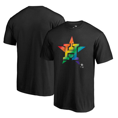 Men's Houston Astros Fanatics Branded Pride Black T-Shirt