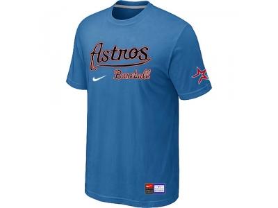 MLB Houston Astros light Blue NEW Short Sleeve Practice T-Shirt