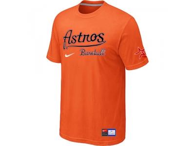 MLB Houston Astros Orange NEW Short Sleeve Practice T-Shirt