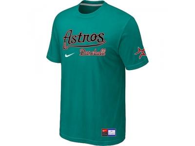 MLB Houston Astros Green NEW Short Sleeve Practice T-Shirt