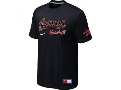 MLB Houston Astros Black NEW Short Sleeve Practice T-Shirt