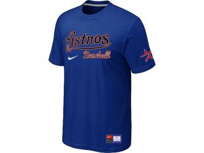 MLB Houston Astros Blue NEW Short Sleeve Practice T-Shirt