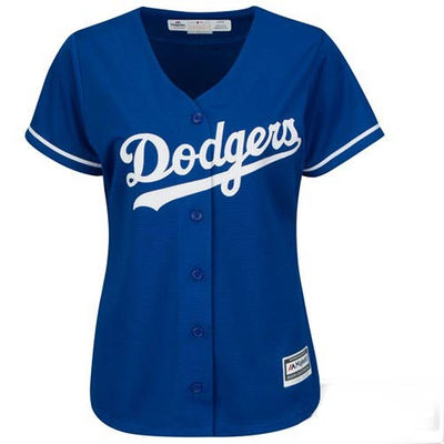 Women's Los Angeles Dodgers Royal Customized Cool Base Jersey