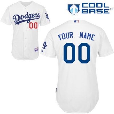 customized los angeles dodgers jersey white baseball jersey