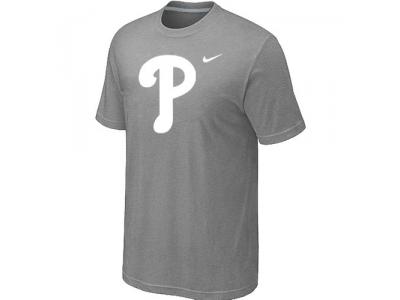 MLB Philadelphia Phillies Heathered L.Grey NEW Blended T-Shirt