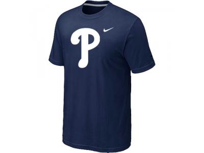 MLB Philadelphia Phillies Heathered D.Blue NEW Blended T-Shirt