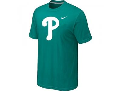 MLB Philadelphia Phillies Heathered Green NEW Blended T-Shirt