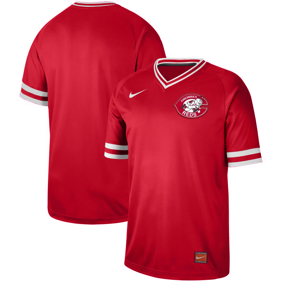 Customized Reds Red Throwback Jersey