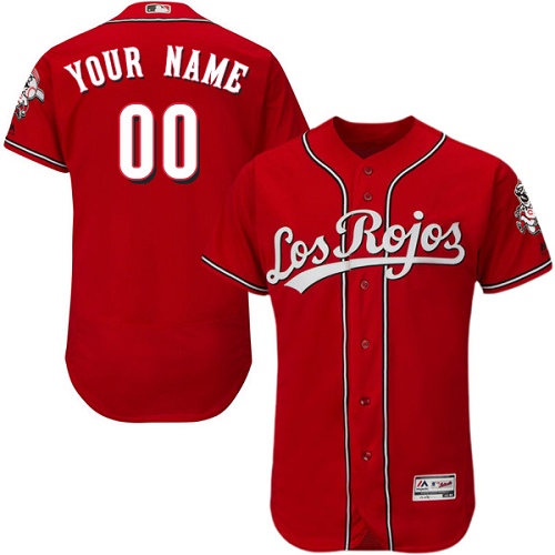 Cincinnati Reds Red Alternate Men's Customized Flexbase Jersey