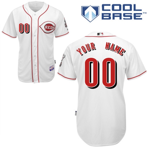 cincinnati reds personalized custom white jersey