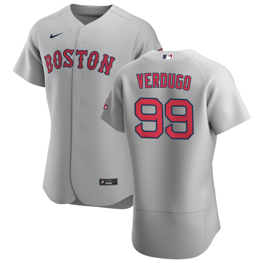 Boston Red Sox #99 Alex Verdugo Men's Nike Gray Road 2020 Authentic Team MLB Jersey