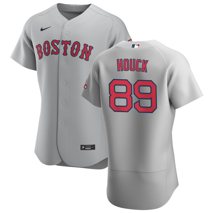 Boston Red Sox #89 Tanner Houck Men's Nike Gray Road 2020 Authentic Team MLB Jersey