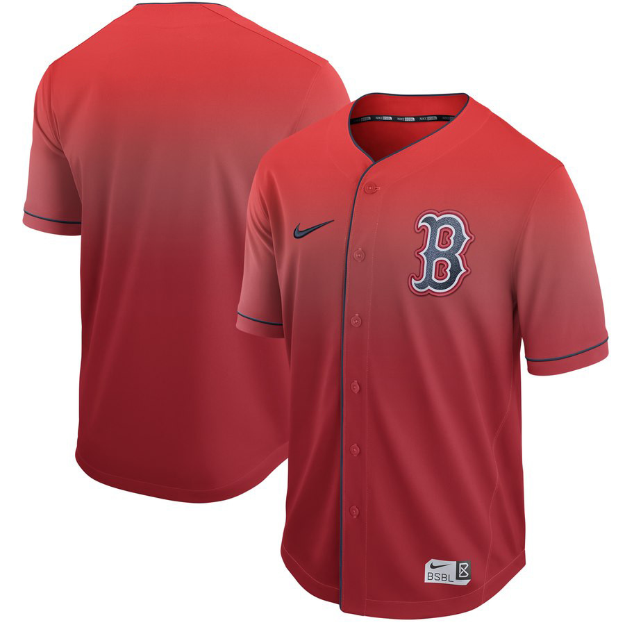 Red Sox Blank Red Drift Fashion Jersey