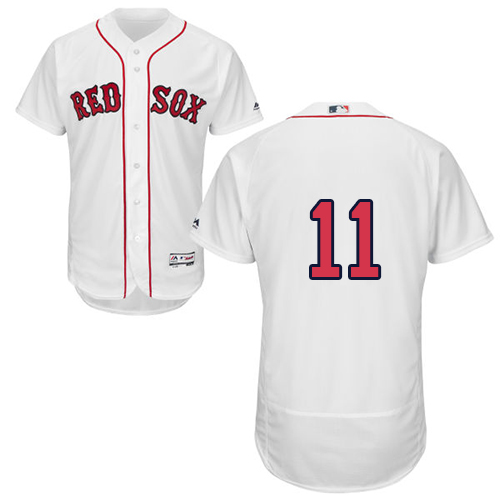 Red Sox #11 Rafael Devers White Flexbase Authentic Collection Stitched Baseball Jersey