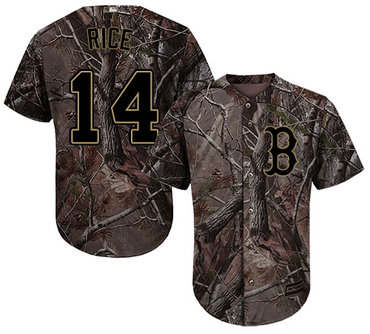 Red Sox #14 Jim Rice Camo Realtree Collection Cool Base Stitched Baseball Jersey