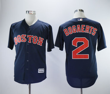 Red Sox 2 Xander Bogaerts Navy Cool Base Jersey