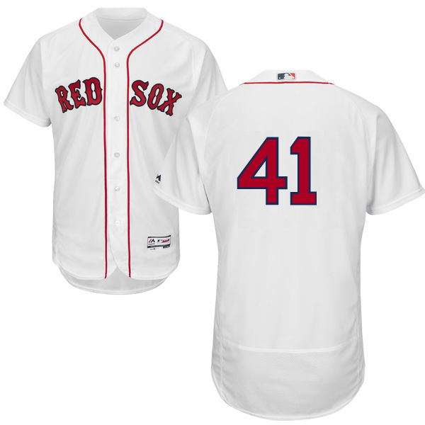 Red Sox 41 Marco Hernandez White Flexbase Jersey