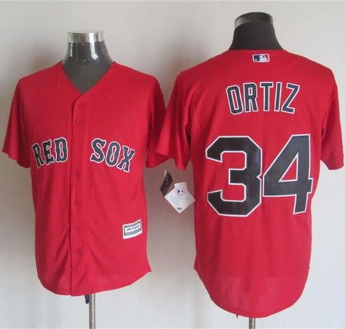 Boston Red Sox #34 David Ortiz Red New Cool Base Stitched Baseball Jersey