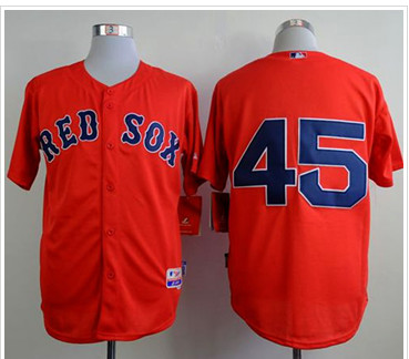 Boston Red Sox #45 Pedro Martinez Red Cool Base Stitched Baseball Jersey