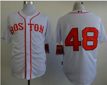 Boston Red Sox #48 Pablo Sandoval White Cool Base Stitched MLB Jersey