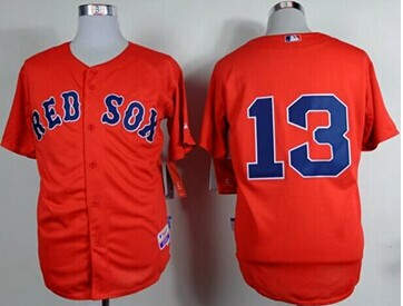 Boston Red Sox #13 Hanley Ramirez Red Cool Base Baseball Jersey