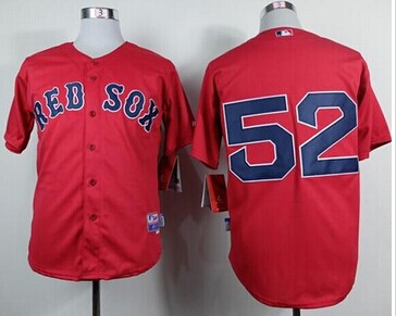 Boston Red Sox #52 Yoenis Cespedes Red Cool Base Stitched Baseball Jersey