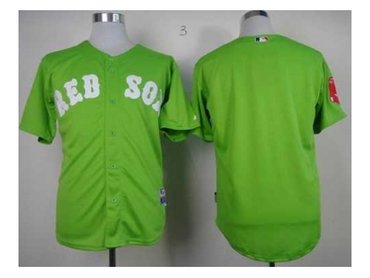 mlb jerseys boston red sox blank green