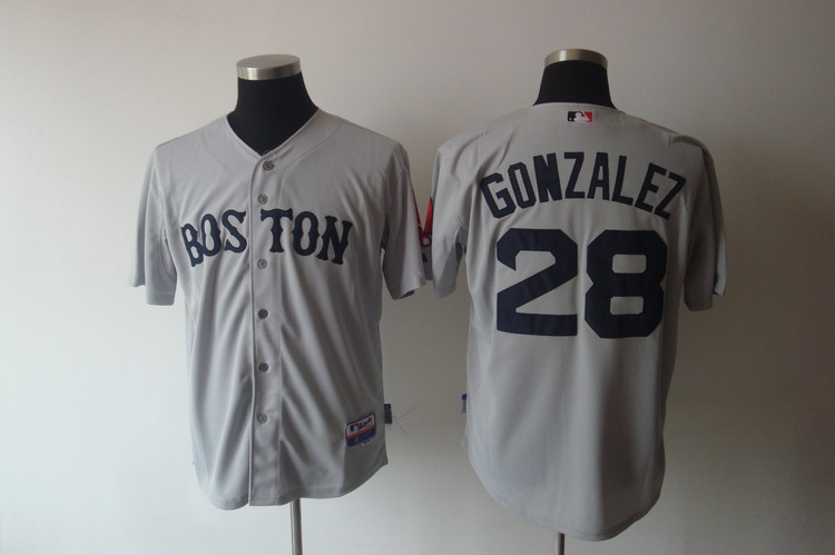 Boston Red Sox 28# Adrian Gonzalez grey