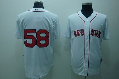 MLB Jerseys Boston Red Sox #58 papelbon white(cool base)