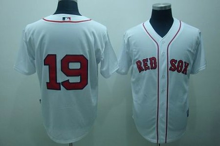 MLB Jerseys Boston Red Sox #19 beckett white (cool base)