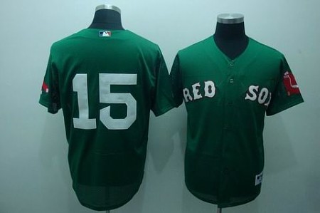 MLB Jerseys Boston Red Sox #15 pedroia green(cool base)