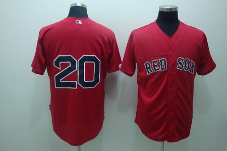 MLB Jerseys Boston Red Sox #20 Youkilis red(cool base)