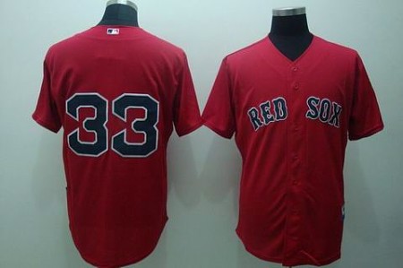 MLB Jerseys Boston Red Sox #33 varitek red(cool base)