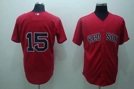 MLB Jerseys Boston Red Sox #15 Pedroia red(cool base)