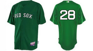 Boston Red Sox Adrian Gonzalez 28 green Baseball Jerseys