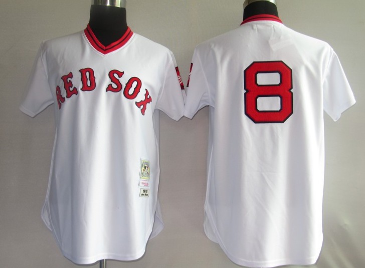 MLB Jerseys Boston Red Sox 8# Yastrzemski white [M&N