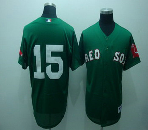 Boston Red Sox 15 Dustin Pedroia Green Jersey