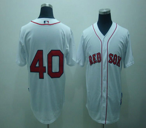 Boston Red Sox 40 John Lackey white Jerseys