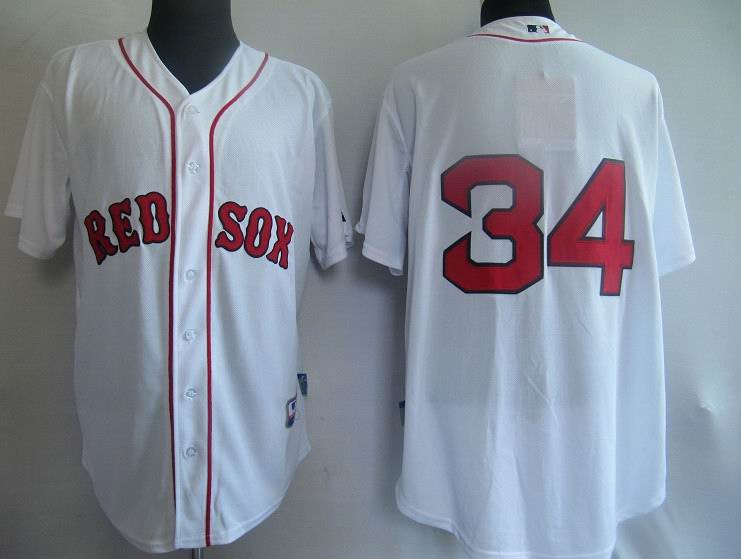 MLB Jerseys Boston Red Sox 34 David Ortiz white