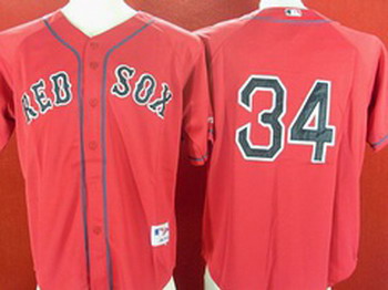 Boston Red Sox 34 David Ortiz Red Jerseys