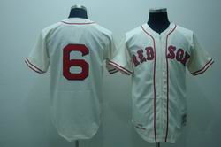 Boston Red Sox 6 Johnny pesky Cream jerseys Mitchell and ness