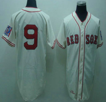 MLB Jerseys Boston Red Sox 9# WILLIAMS Cream