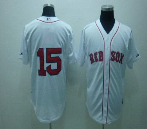 MLB Jerseys Boston Red Sox 15# PEDROIA white