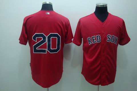 mlb boston red sox #20 youkilis red(cool base)