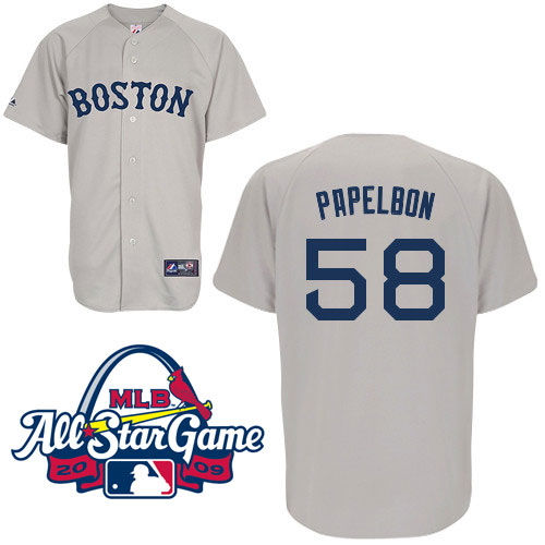 Boston Red Sox 58 Grey Papelbon