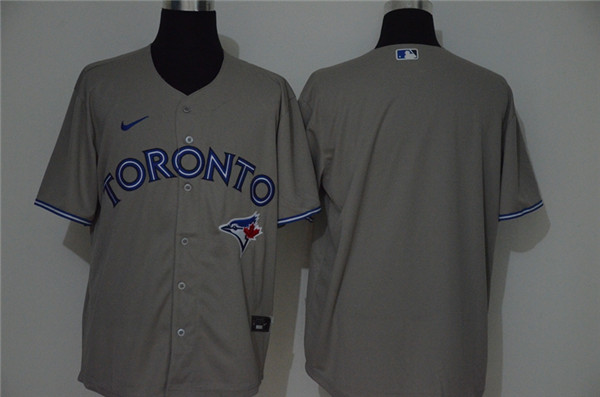 Blue Jays Blank Gray 2020 Nike Cool Base Jersey